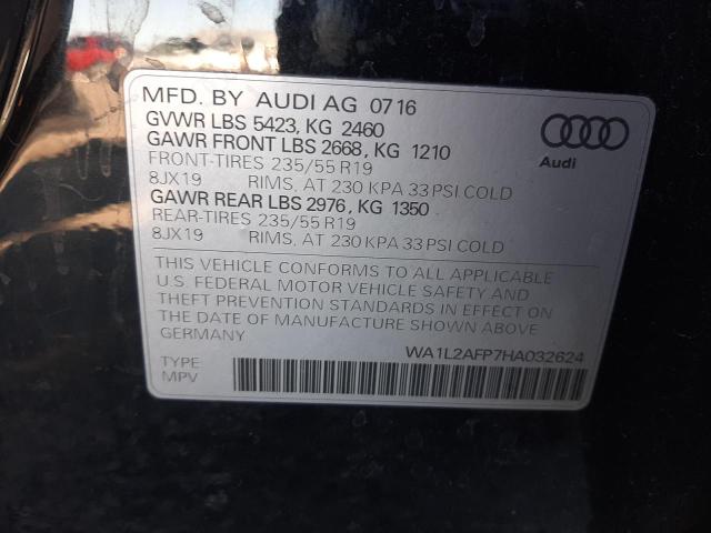 VIN WA1L2AFP7HA032624 2017 Audi Q5, Premium Plus no.10