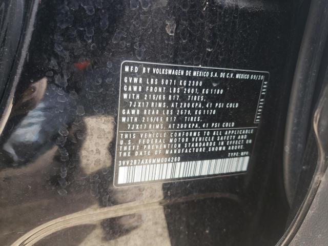 3VV2B7AX6MM004260 Volkswagen Tiguan Se 2021. Фото: 9