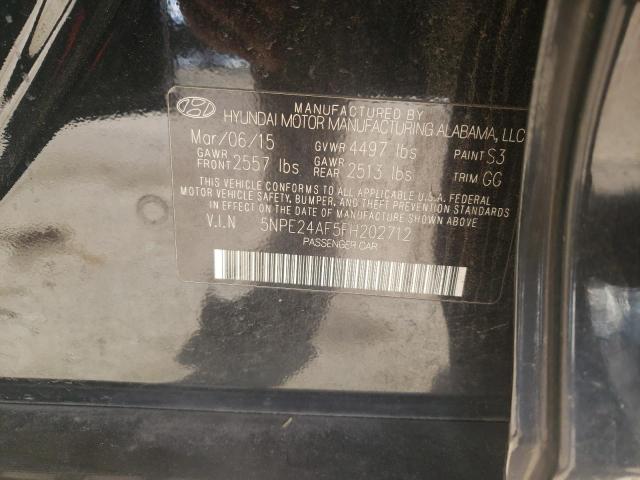 5NPE24AF5FH202712 Hyundai Sonata Se 2015. Фото: 9