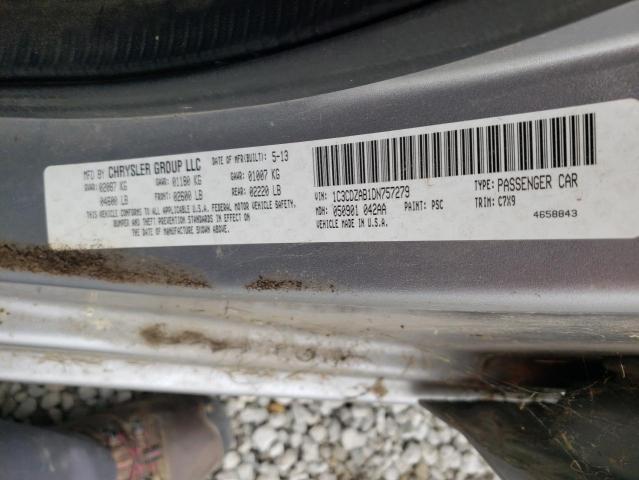 1C3CDZAB1DN757279 Dodge Avenger Se 2013. Фото: 9