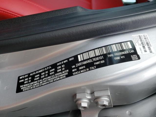 ZARFAMAN2L7638101 Alfa Romeo Giulia 2020. Фото: 9