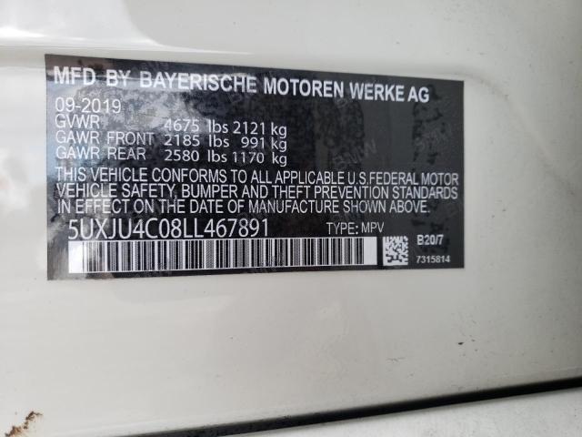 5UXJU4C09N9J59483 2022 BMW X5, photo no. 10