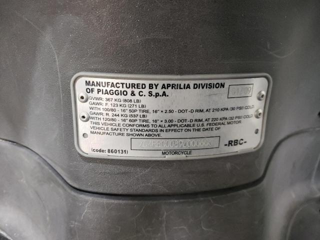 2009 APRILIA SCARABEO 2 ZD4RBC0089J000603