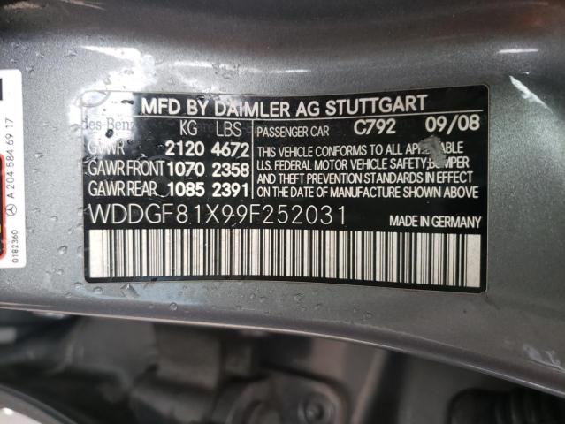 WDDGF81X99F252031 Mercedes-Benz C 300 4Mat 2009. Фото: 9