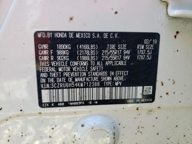 2019 HONDA HR-V EX 3CZRU6H54KM712388