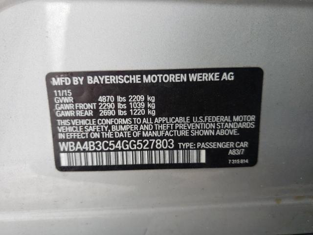 2016 BMW 435 XI GRA WBA4B3C54GG527803