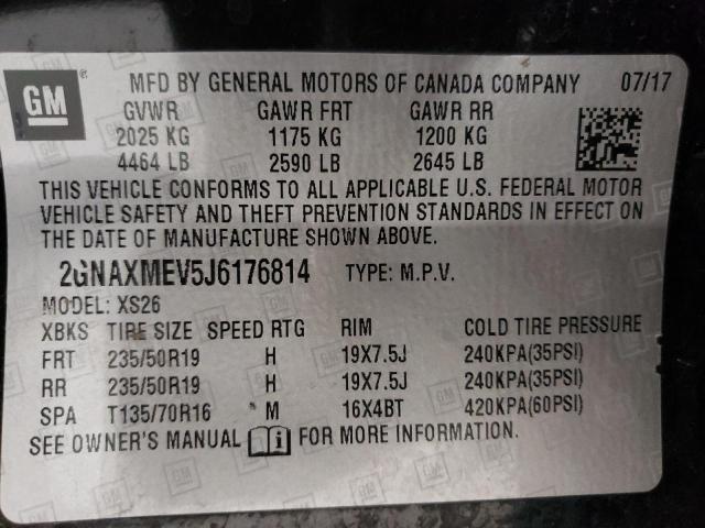 2018 CHEVROLET EQUINOX PR 2GNAXMEV5J6176814
