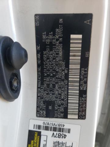 5TDZA22C86S497487 Toyota Sienna Xle 2006. Фото: 9