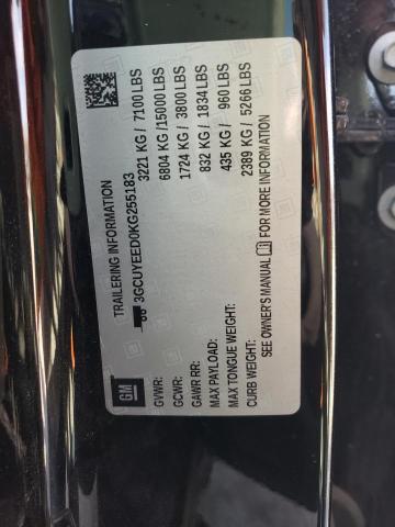 2019 CHEVROLET 1500 SILVE 3GCUYEED0KG255183