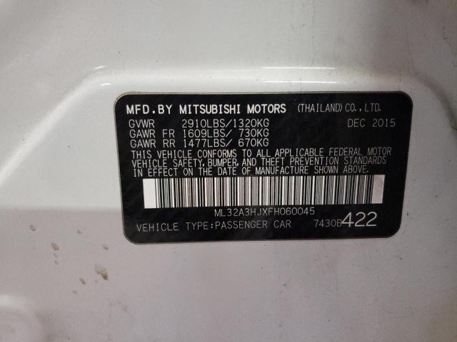2015 MITSUBISHI MIRAGE DE ML32A3HJXFH060045