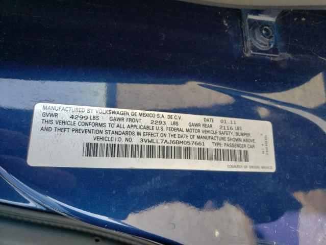 3VWLL7AJ6BM057661 Volkswagen Jetta Tdi 2011. Фото: 9