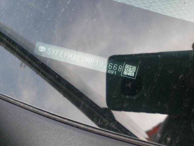 2021 TOYOTA COROLLA LE 5YFEPMAE2MP193668