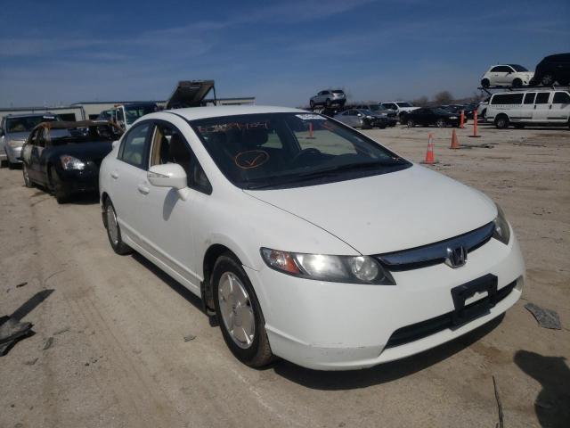 2008 Honda Civic Hybrid White vin: JHMFA36218S009404
