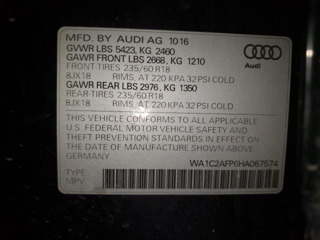 2017 AUDI Q5 PREMIUM WA1C2AFP6HA067574