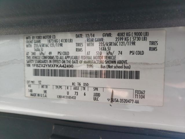 1FBZX2YMXFKA42490 Ford Transit T- 2015. Фото: 9