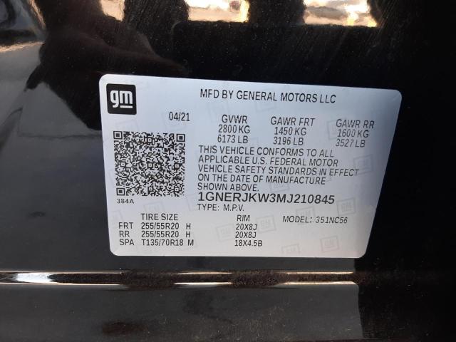 2021 CHEVROLET TRAVERSE R 1GNERJKW3MJ210845