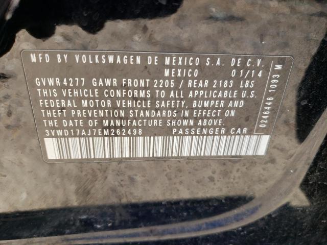 3VWD17AJ7EM262498 Volkswagen Jetta Se 2014. Фото: 9