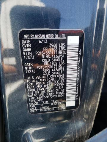 JN8AF5MR7DT218826 Nissan Juke S 2013. Фото: 9