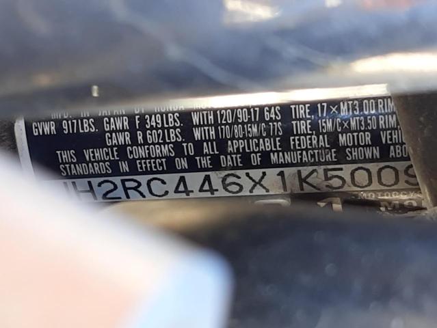 2001 HONDA VT750 CD2 JH2RC446X1K500913