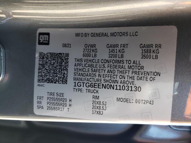 2022 GMC CANYON DEN 1GTG6EEN0N1103130