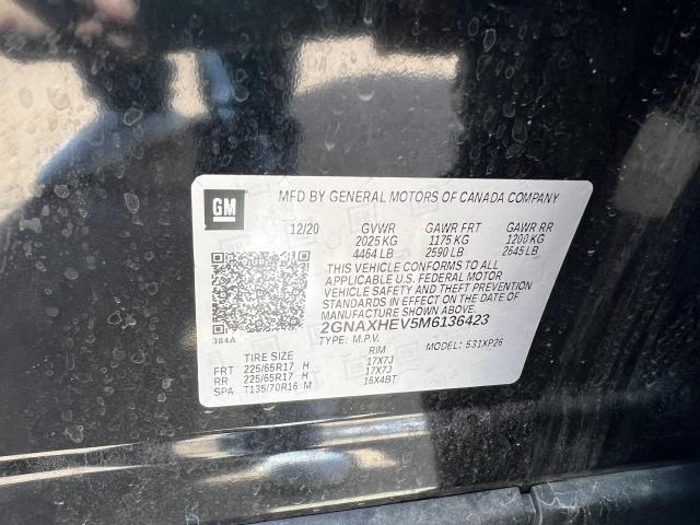 2GNAXHEV5M6136423 Chevrolet Equinox Ls 2021. Фото: 9