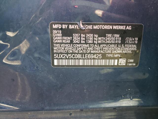 2020 BMW X4 XDRIVEM 5UX2V5C08LLE69425