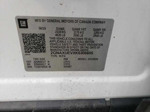 VIN JM3KFBAM3N0616164 2019 CHEVROLET EQUINOX no.10