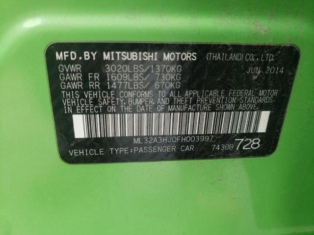 2015 MITSUBISHI MIRAGE DE ML32A3HJ0FH003997