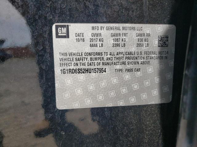 2017 CHEVROLET VOLT PREMI 1G1RD6S52HU157954