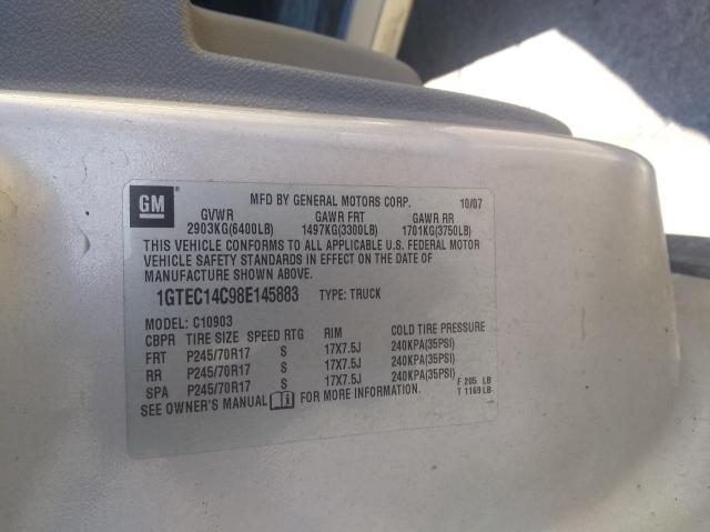 1GTEC14C98E145883 Gmc Sierra C15 2008. Фото: 9