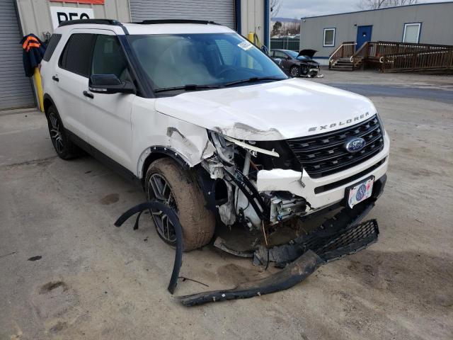 Salvage cars for sale at Duryea, PA auction: 2017 Ford Explorer S