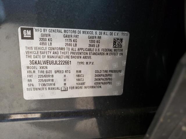 3GKALWEU8JL222661 Gmc Terrain Sl 2018. Фото: 9
