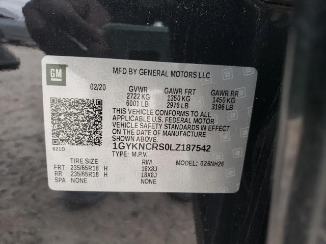 2020 CADILLAC XT5 PREMIU 1GYKNCRS0LZ187542