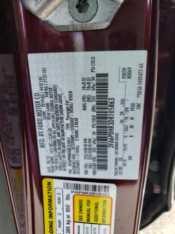 3FA6P0HR3DR105863 Ford Fusion Se 2013. Фото: 9