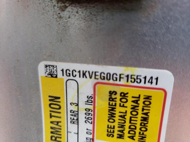1GC1KVEG0GF155141 Chevrolet Silverado 2016. Фото: 9