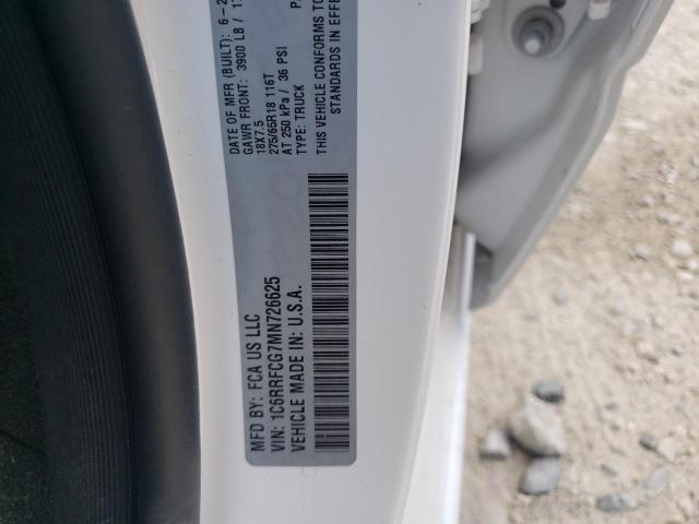 2021 RAM 1500 TRADE 1C6RRFCG7MN726625