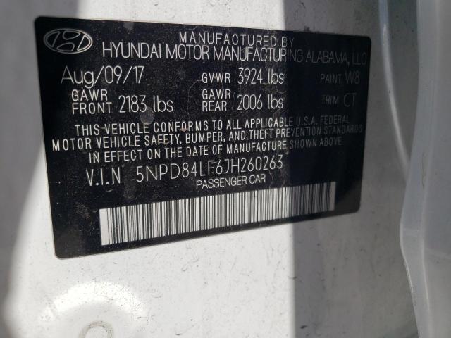 2018 HYUNDAI 260 5NPD84LF6JH260263
