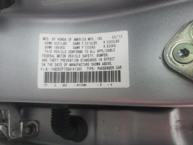 1HGCR2F72DA141382 Honda Accord Ex 2013. Фото: 9