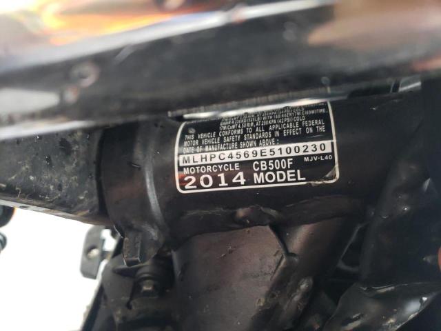 2014 HONDA CB500 F MLHPC4569E5100230