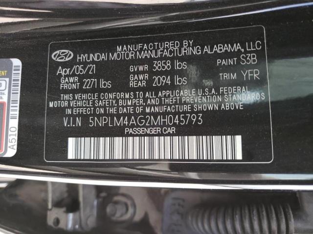 5NPLM4AG2MH045793 Hyundai Elantra Se 2021. Фото: 9
