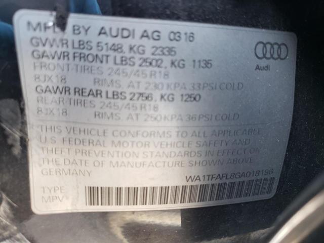 2016 AUDI A4 ALLROAD WA1TFAFL8GA018196