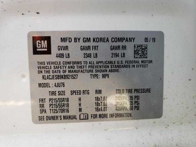 2019 BUICK ENCORE PRE KL4CJESB9KB921527