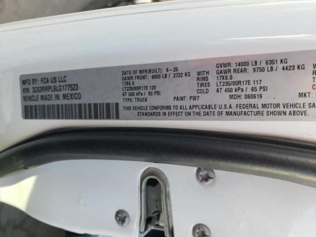 2020 RAM 3500 LIMIT 3C63RRPL6LG177523