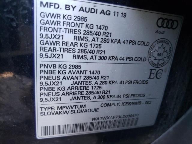 2020 AUDI Q7 TECHNIK WA1WXAF73LD000470