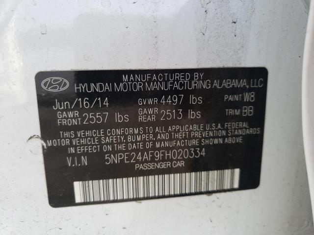 2015 HYUNDAI SONATA SE 5NPE24AF9FH020334