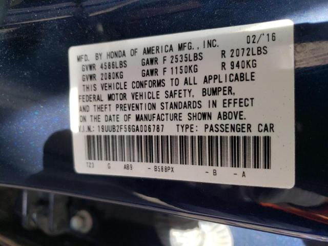 2016 ACURA TLX TECH 19UUB2F56GA006787