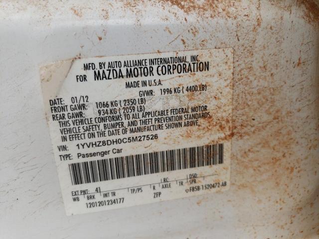 1YVHZ8DH0C5M27526 Mazda 6 I 2012. Фото: 9