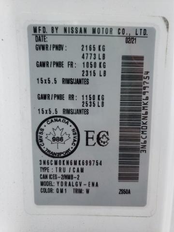 2021 NISSAN NV 3N6CM0KN6MK699754
