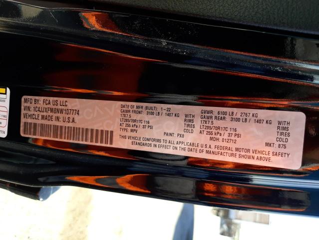 2022 JEEP WRANGLER 1C4JJXFM8NW107774
