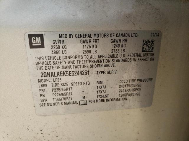 2GNALAEK5E6244261 Chevrolet Equinox Ls 2014. Фото: 9